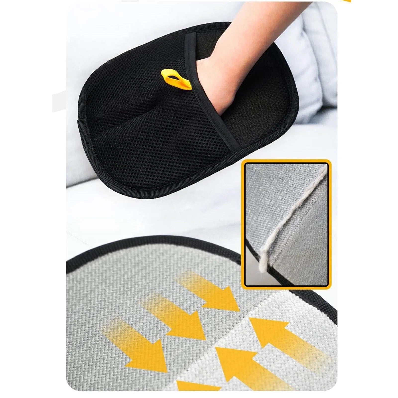 Holloyiver Double Sided Reusable Pet Grooming Glove (2 Pack)